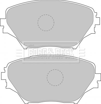 BORG & BECK Комплект тормозных колодок, дисковый тормоз BBP1803